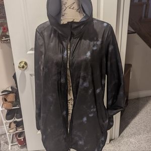 PowerSoft Side-Shirred Hooded Jacket